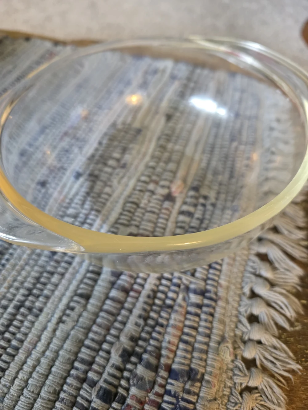 Pyrex 1 Quart 022 Clear Glass Mixing Bowl with Handles